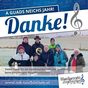 Mehr über den Artikel erfahren Danke – Neujahranblasen 2025